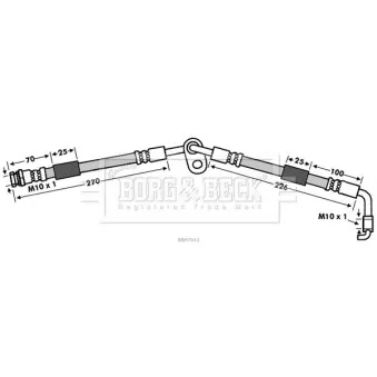 Flexible de frein BORG & BECK BBH7643