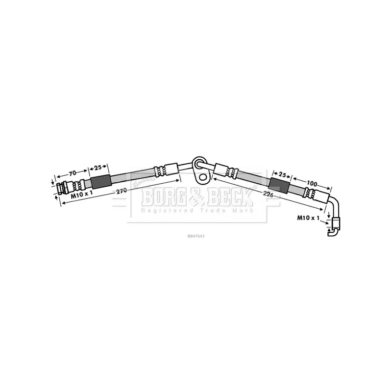 Flexible de frein BORG & BECK BBH7643
