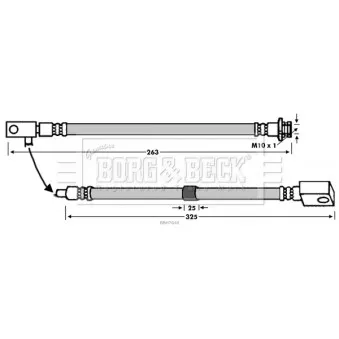 Flexible de frein BORG & BECK BBH7648
