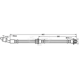Flexible de frein BORG & BECK BBH7652