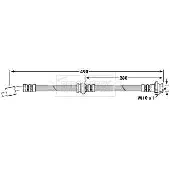 Flexible de frein BORG & BECK BBH7653