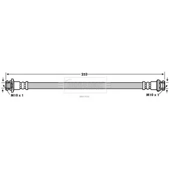 Flexible de frein BORG & BECK BBH7656