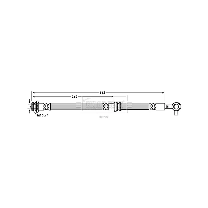 Flexible de frein BORG & BECK BBH7657