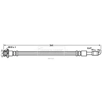 Flexible de frein BORG & BECK BBH7659