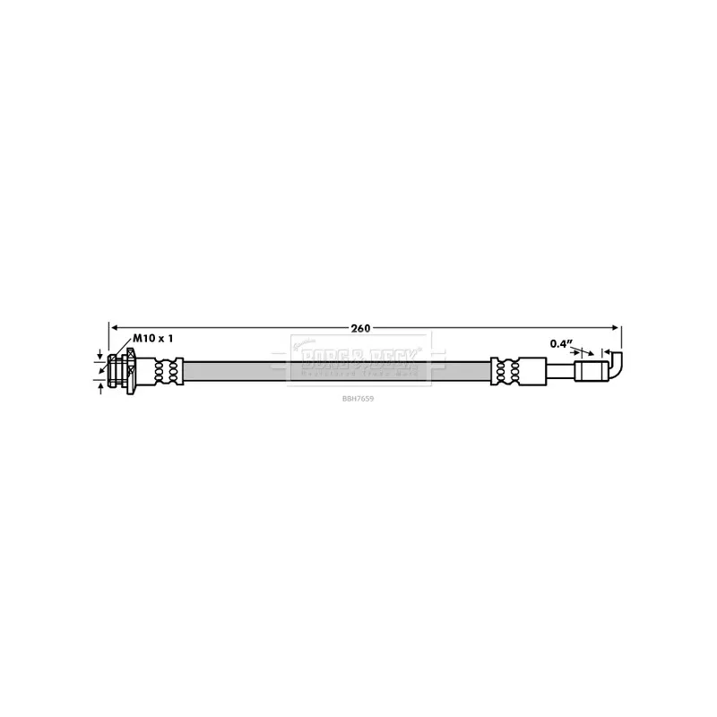 Flexible de frein BORG & BECK BBH7659