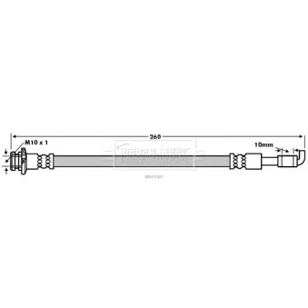Flexible de frein BORG & BECK BBH7660
