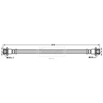 Flexible de frein BORG & BECK BBH7661