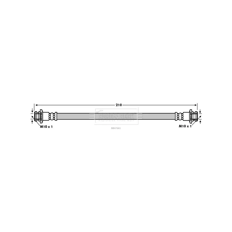 Flexible de frein BORG & BECK BBH7661