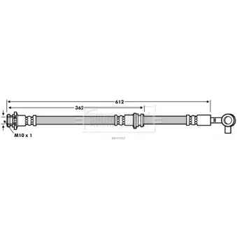 Flexible de frein BORG & BECK BBH7662