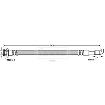 Flexible de frein BORG & BECK BBH7664