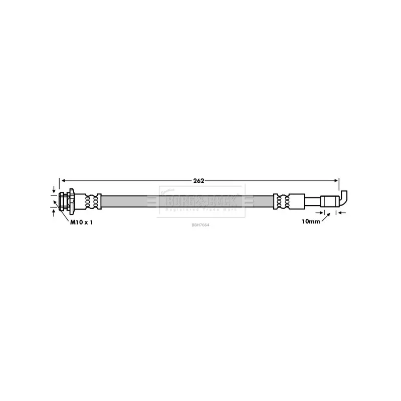 Flexible de frein BORG & BECK BBH7664