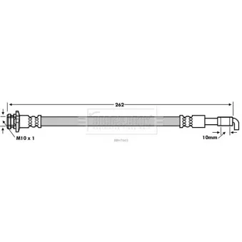 Flexible de frein BORG & BECK BBH7665