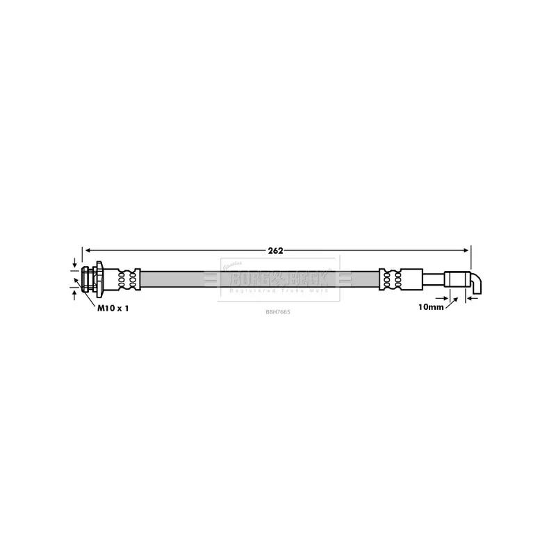 Flexible de frein BORG & BECK BBH7665