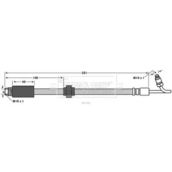 Flexible de frein BORG & BECK BBH7668