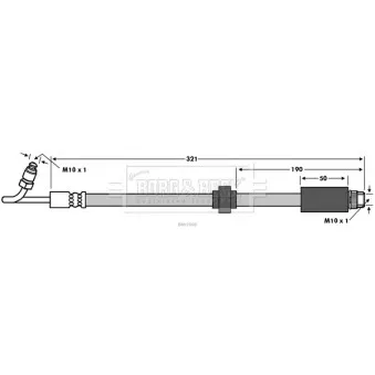 Flexible de frein BORG & BECK BBH7669