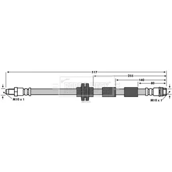 Flexible de frein BORG & BECK BBH7670