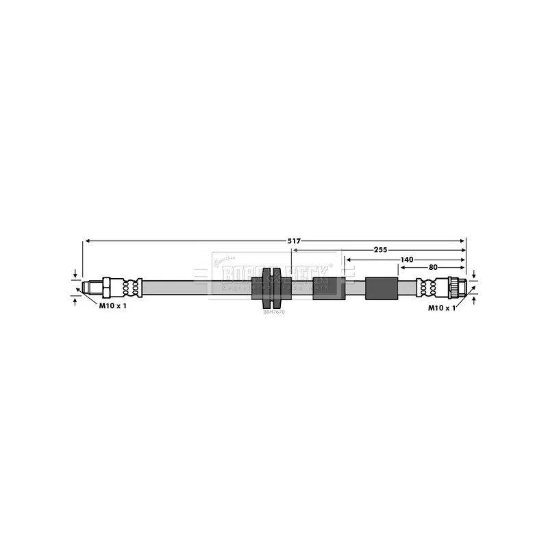 Flexible de frein BORG & BECK BBH7670