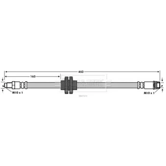 Flexible de frein BORG & BECK BBH7672