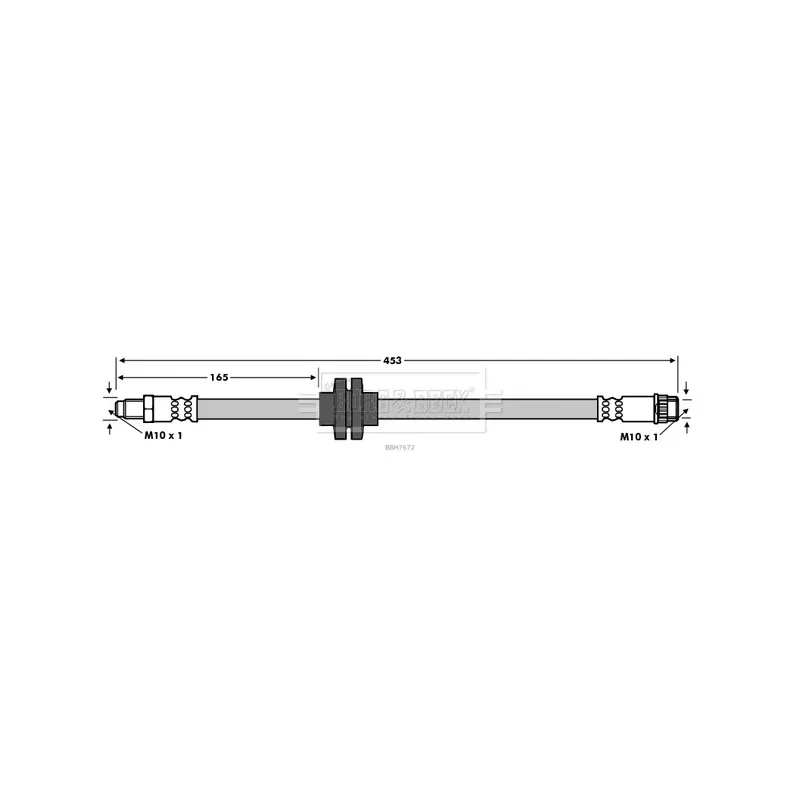 Flexible de frein BORG & BECK BBH7672