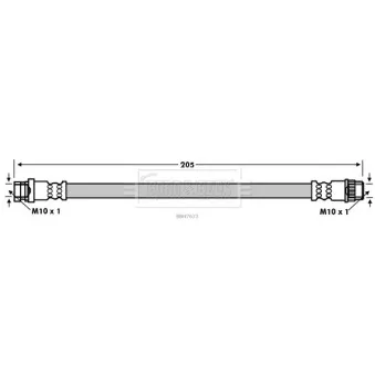 Flexible de frein BORG & BECK BBH7673