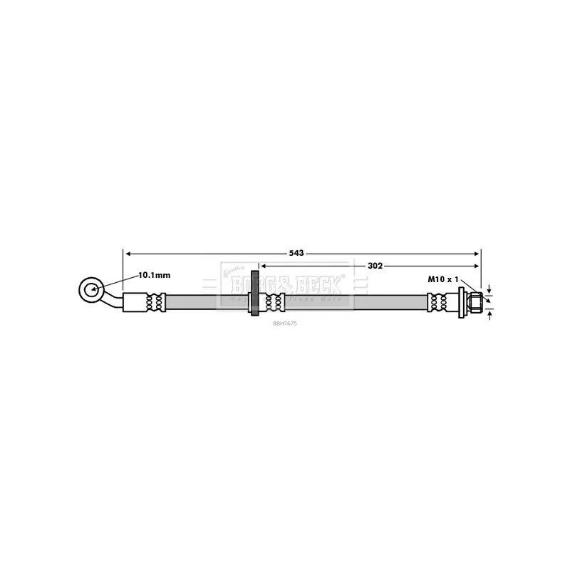 Flexible de frein BORG & BECK BBH7675