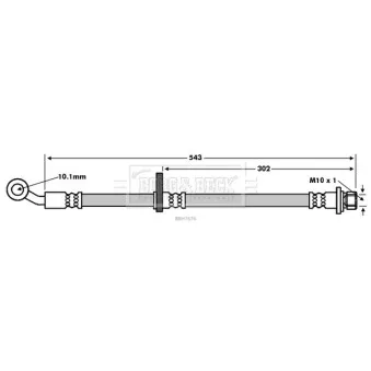 Flexible de frein BORG & BECK BBH7676