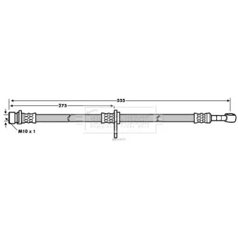 Flexible de frein BORG & BECK BBH7677