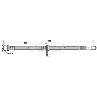 Flexible de frein BORG & BECK BBH7678