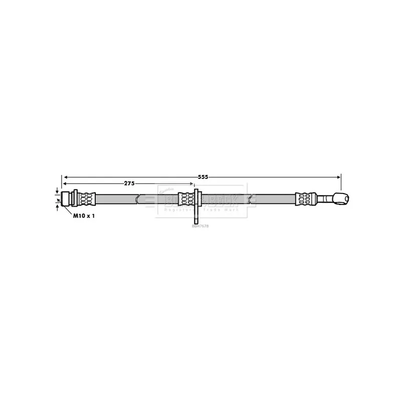 Flexible de frein BORG & BECK BBH7678