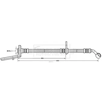 Flexible de frein BORG & BECK BBH7679