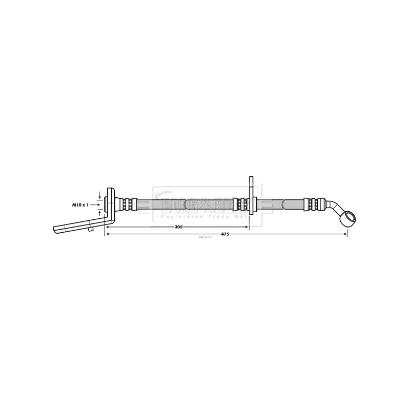 Flexible de frein BORG & BECK BBH7679
