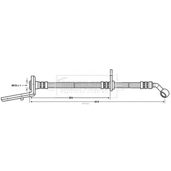Flexible de frein BORG & BECK BBH7680