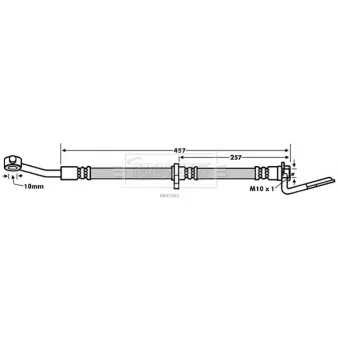 Flexible de frein BORG & BECK BBH7682