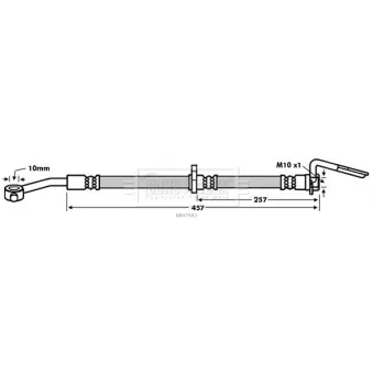 Flexible de frein BORG & BECK BBH7683