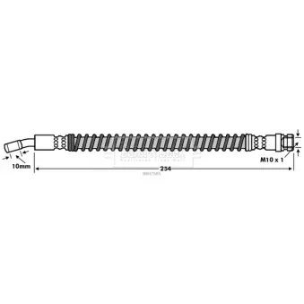 Flexible de frein BORG & BECK BBH7685