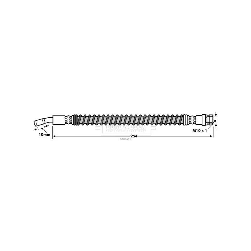 Flexible de frein BORG & BECK BBH7685