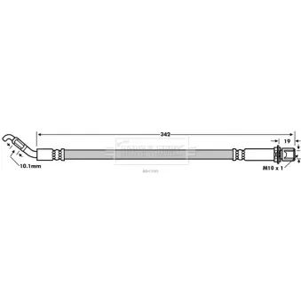Flexible de frein BORG & BECK BBH7689