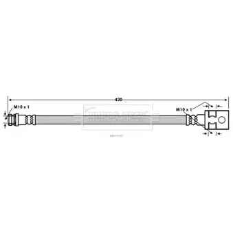 Flexible de frein BORG & BECK BBH7690