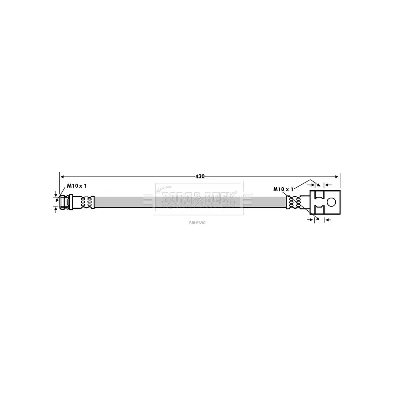 Flexible de frein BORG & BECK BBH7690