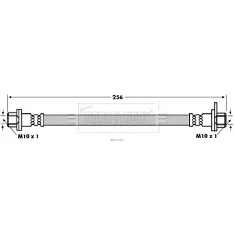 Flexible de frein BORG & BECK BBH7693