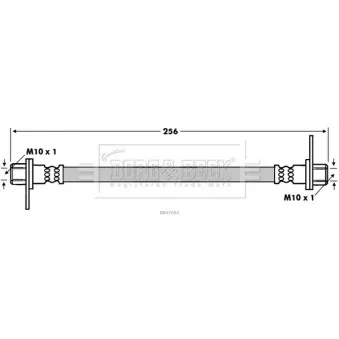Flexible de frein BORG & BECK BBH7694