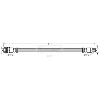 Flexible de frein BORG & BECK BBH7695