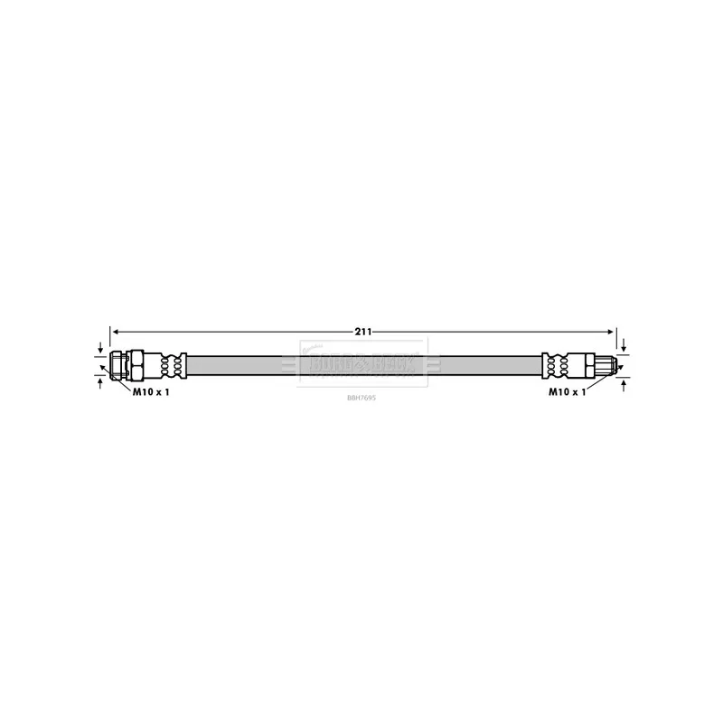 Flexible de frein BORG & BECK BBH7695