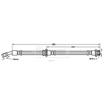 Flexible de frein BORG & BECK BBH7700