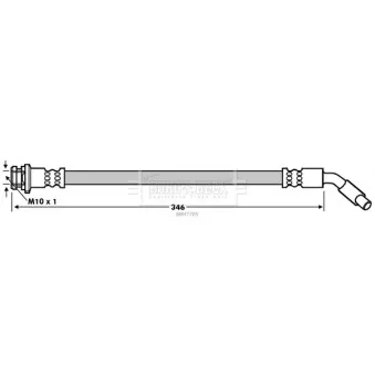 Flexible de frein BORG & BECK BBH7705