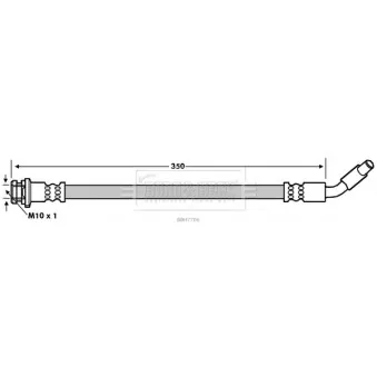 Flexible de frein BORG & BECK BBH7706