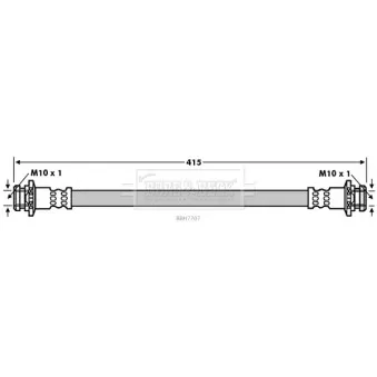 Flexible de frein BORG & BECK BBH7707