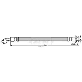 Flexible de frein BORG & BECK BBH7708