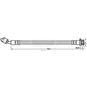 Flexible de frein BORG & BECK BBH7710
