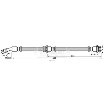 Flexible de frein BORG & BECK BBH7712